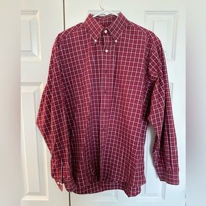 Brooks Brothers Red Plaid Button Up. Size Large.